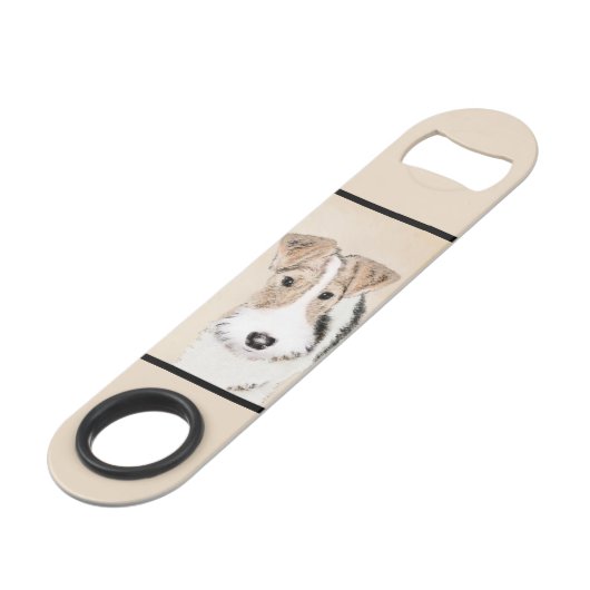 Peinture Terrier de Renard de fil - Cute Original  (Dos Angle)