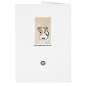 Peinture Terrier de Renard de fil - Cute Original  (Dos)