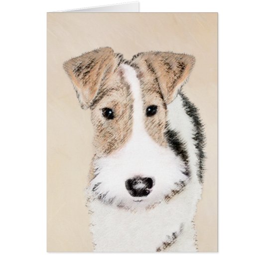 Peinture Terrier de Renard de fil - Cute Original  (Devant)