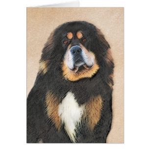 Peinture Tibétaine Mastiff - Joli art original chi