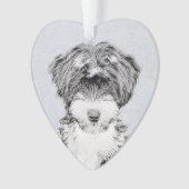 Peinture Tibétaine Terrier - Cute Original Chien A (devant)