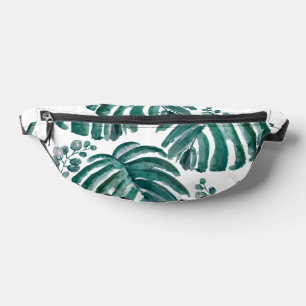 Peinture tropicale à feuilles vertes botaniques