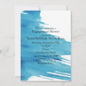 Peinture turquoise aquarelle Moderne Invitations s (Devant)