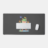 Peinture vectorielle de grenouille adorable jeu an (Clavier et souris)