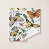 Peinture vintage de papillon et de papillon (Gant de toilette)