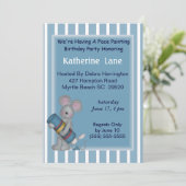 Peinture Visage Invitation Anniversaire (Debout devant)