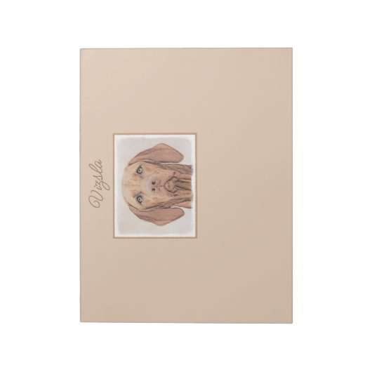 Peinture Vizsla - Magnifique Bloc-notes d'art orig (Tourné)