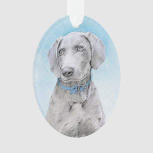 Peinture Weimaraner - Joli art original chien