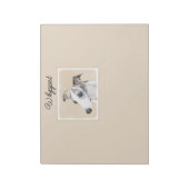 Peinture Whippet - Bloc-notes original pour chien  (Tourné)
