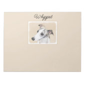 Peinture Whippet - Bloc-notes original pour chien  (Devant)