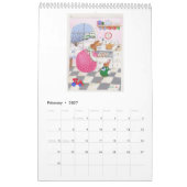 PeintureDessin 2026 Calendrier lapin (Feb 2027)