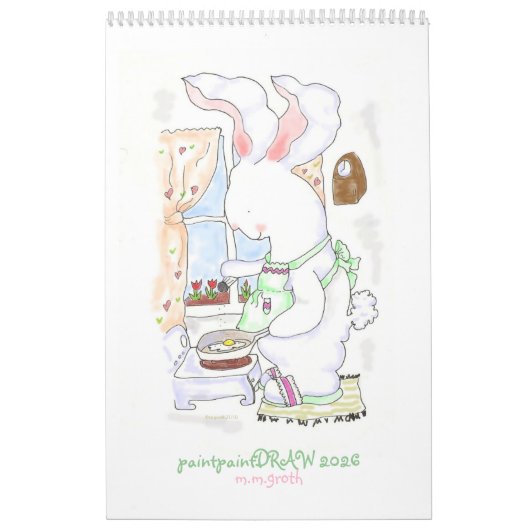 PeintureDessin 2026 Calendrier lapin (Protection)