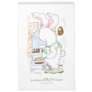PeintureDessin 2026 Calendrier lapin