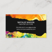 Peintures Art | Carte de visite d'effet tordu (Dos)