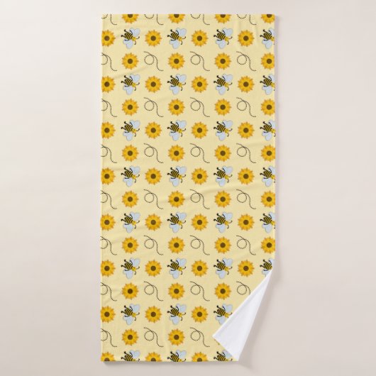 Peintures D'Abeilles (Serviette de bain)
