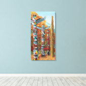 Peintures de totems sur toile (Insitu (Plancher de Bois))