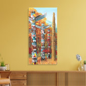 Peintures de totems sur toile (Insitu(Salon))