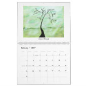 Peintures énormes de beaux-arts de calendrier de (Feb 2027)