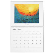Peintures énormes de beaux-arts de calendrier de (Mar 2027)