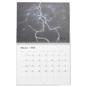 Peintures originales de calendrier de beaux-arts (Feb 2026)