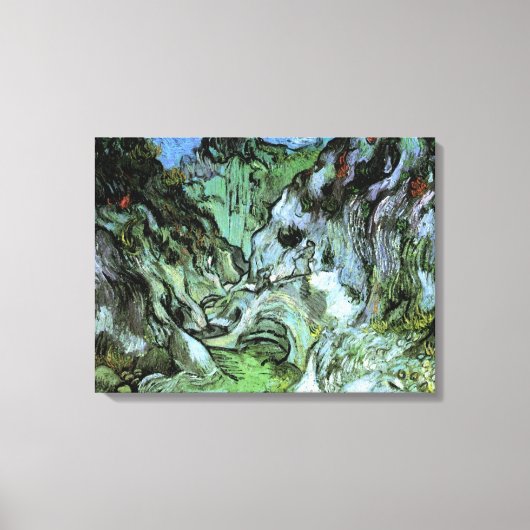 Peiroulets Ravine by Vincent van Gogh Canvas Afdruk (Voorkant)