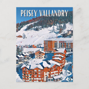 Peisey-Vallandry skigebied Briefkaart