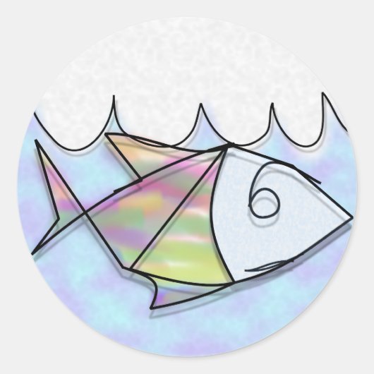 Peixinho de Arame Ronde Sticker (Voorkant)