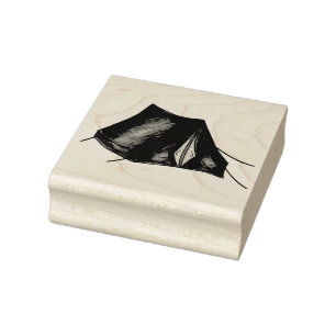 Pek een Tent Summer Camp Camping Hiking Outdoor Rubberstempel