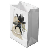 Peke Cowpoke Medium Cadeauzakje (Voorkant Gekanteld)