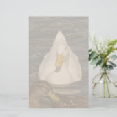 Pekin Duck Birds Stationery Briefpapier (Staand voorkant)