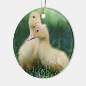 Pekin Ducklings Keramisch Ornament (Links)