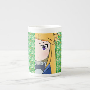 Pékin Manga Girl Fine Porcelain Mug
