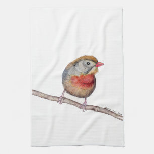 Pekin Robin Bird (Leiothrix lutea) Keukenhanddoek