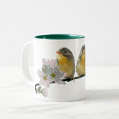 Pekin Robins Tweekleurige Koffiemok (Voorkant links)