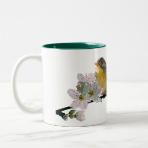 Pekin Robins Tweekleurige Koffiemok