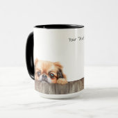 Pekinees Dog Mok (Voorkant links)