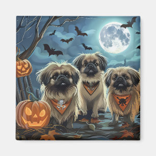 Pekinees Halloween Spooky Magneet