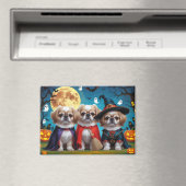 Pekinees Honden Pompoen Halloween Grappig Magneet (Insitu (Vaatwasser))