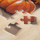 Pekinees in de herfst verlaat Thanksgiving kunst Legpuzzel (Zijkant)