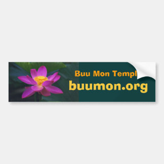 pekinensis rubra Buu Mon Temple, buumo... Bumpersticker