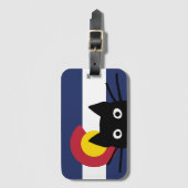 Peking Black Cat Colorado vlag Bagagelabel (Voorkant (verticaal))