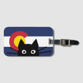 Peking Black Cat Colorado vlag Bagagelabel (Voorkant (horizontaal))