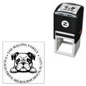 Peking bulldog puppy gepersonaliseerd thema  zelfinktende stempel (In situ)