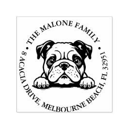 Peking bulldog puppy gepersonaliseerd thema  zelfinktende stempel