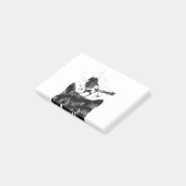 Peking cat en Magpie Post-it® Notes (Schuin)