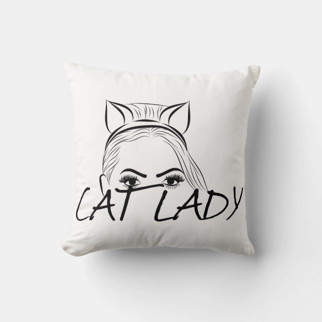 Peking Cat Lady Kussen (Voorkant)