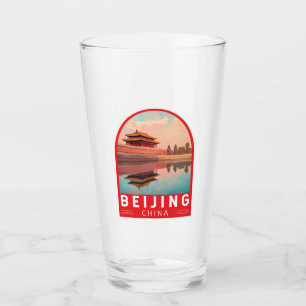Peking China Reis Kunst Embleem Glas