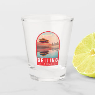 Peking China Reis Kunst Embleem Shot Glas