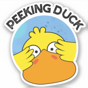 Peking Duck Funny Animal Chinese Dish Pun Sticker