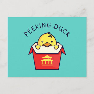 Peking Duck Pun Briefkaart